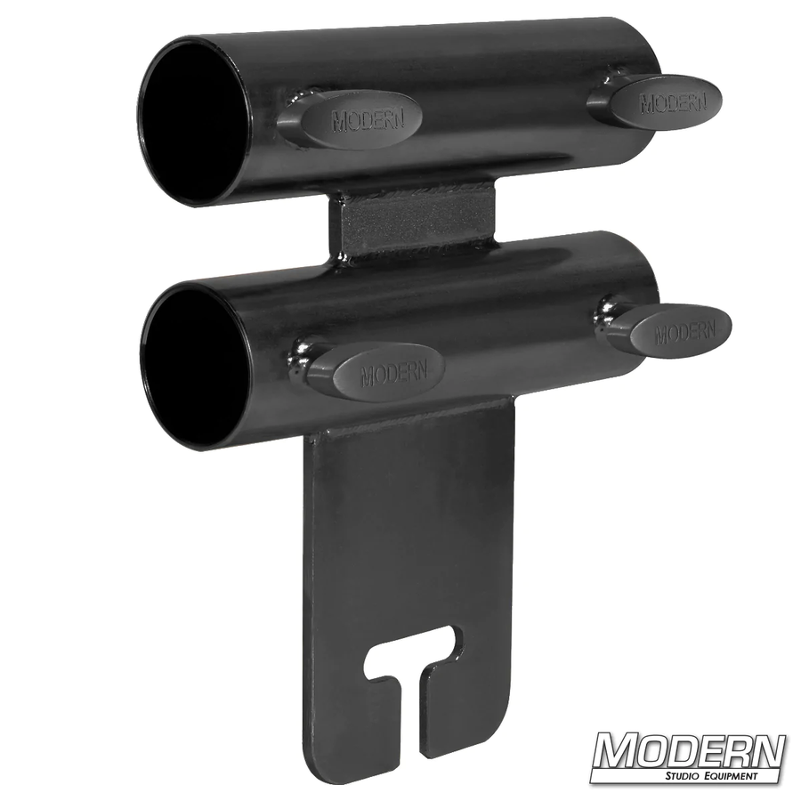 Wide Over and Under Ear for 1-1/4" Speed-Rail® - Black Zinc with T-Handles