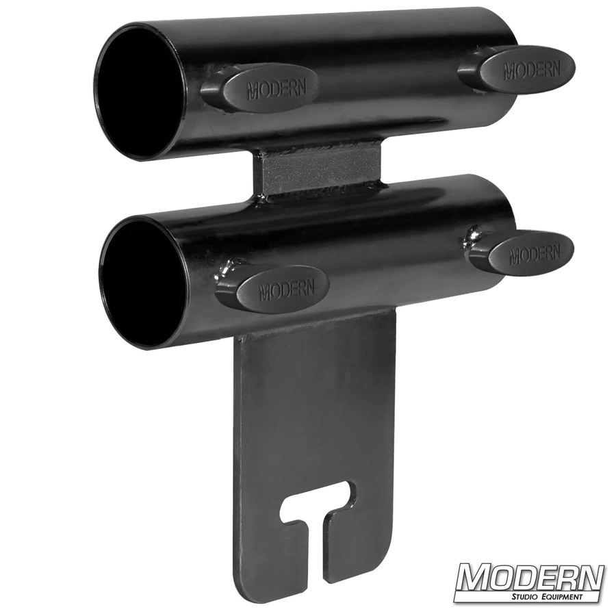 Wide Over and Under Ear for 1-1/2" Speed-Rail® - Black Zinc with T-Handles