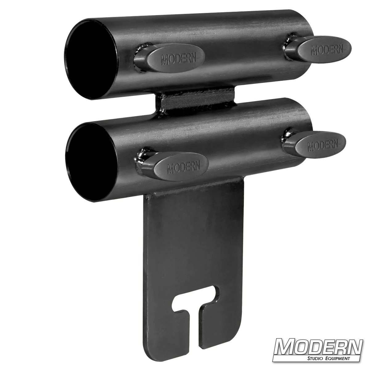 Narrow Over and Under Ear for 1-1/2" Speed-Rail® - Black Zinc with T-Handles