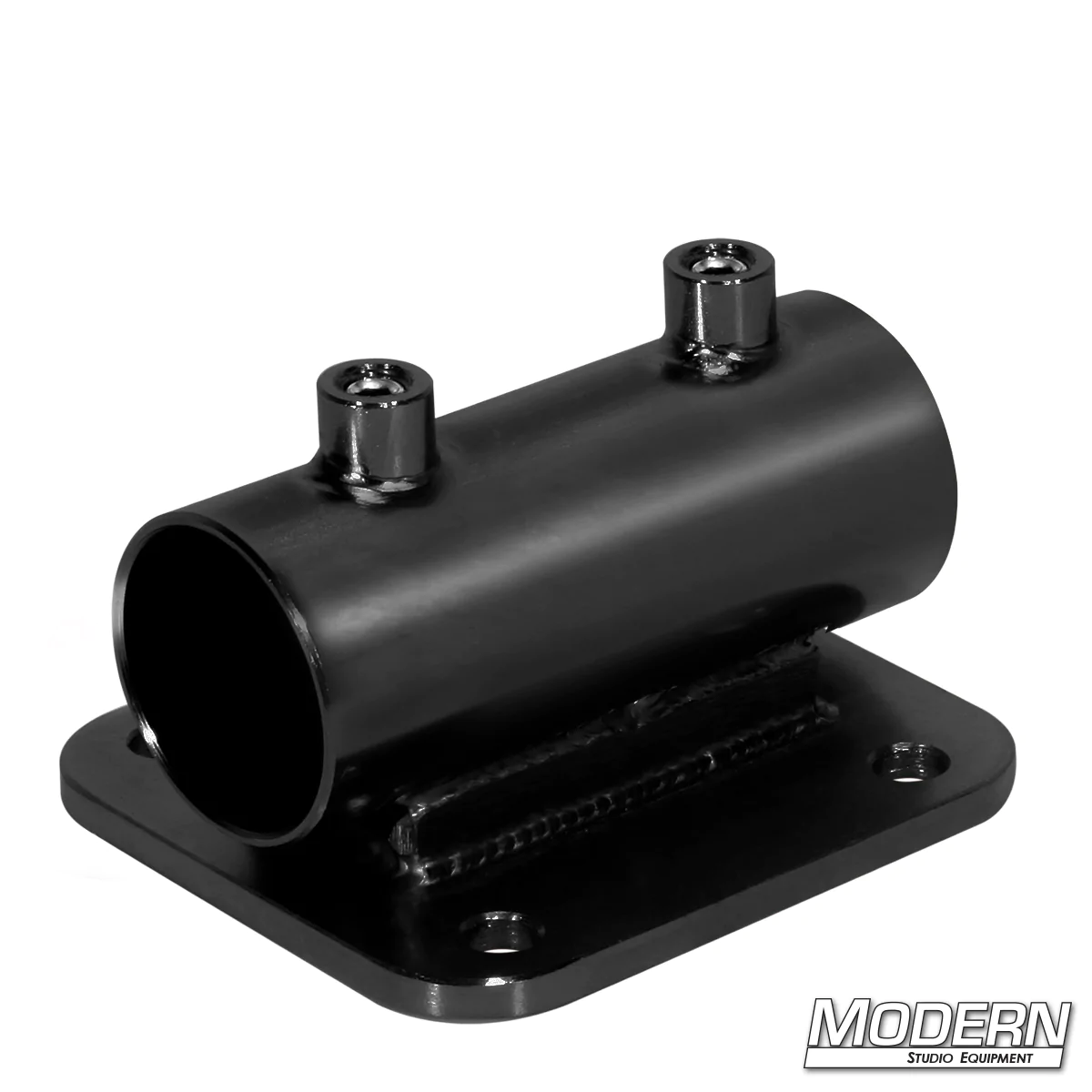 Horizontal Receiver with Flat Plate for 1-1/2" Speed-Rail® - Black Zinc with Set Screws
