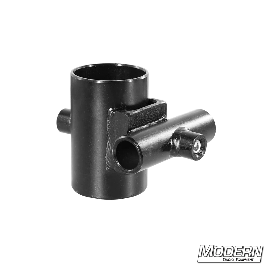 Pipe Cross for 1-1/4" to 5/8" - Black Zinc with Set Screws