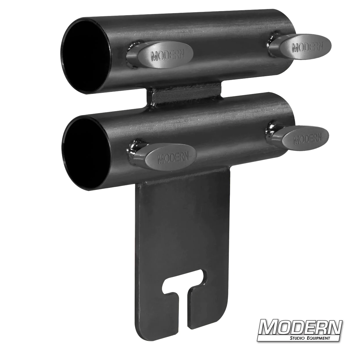 Narrow Over and Under Ear for 1-1/4" Speed-Rail® - Black Zinc with T-Handles