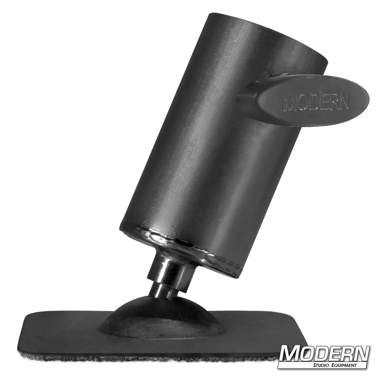 Pipe Flange Base with Swivel for 1-1/2" Speed-Rail® - Black Zinc with T-Handle